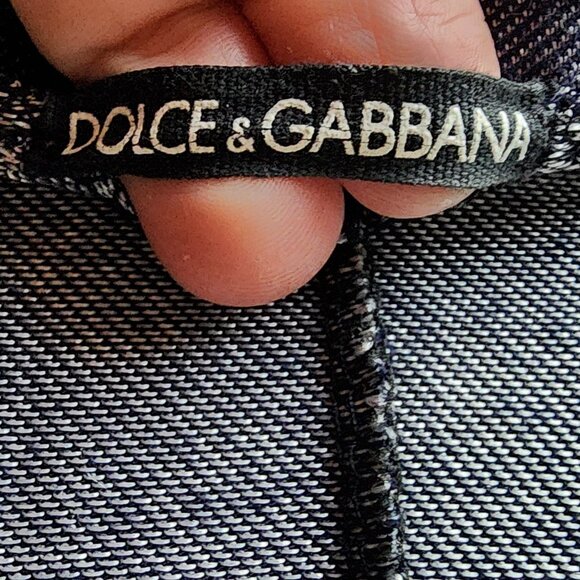 Dolce & Gabbana Navy Velure Cropped Shrug - Picture 8 of 14